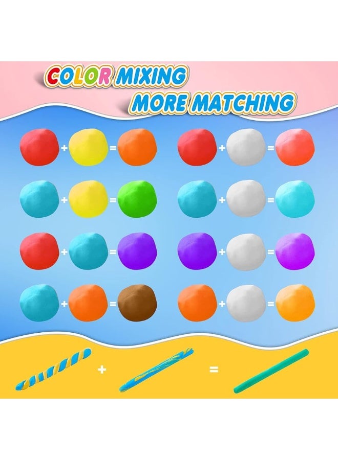 ESSENSON Magic Clay - Air Dry Clay 24 Colors, Modeling Clay for Kids with Tools, Soft & Ultra Light, Toys Gifts for Age 3 4 5 6 7 8+ Years Old Boys Girls Kids - Image 5