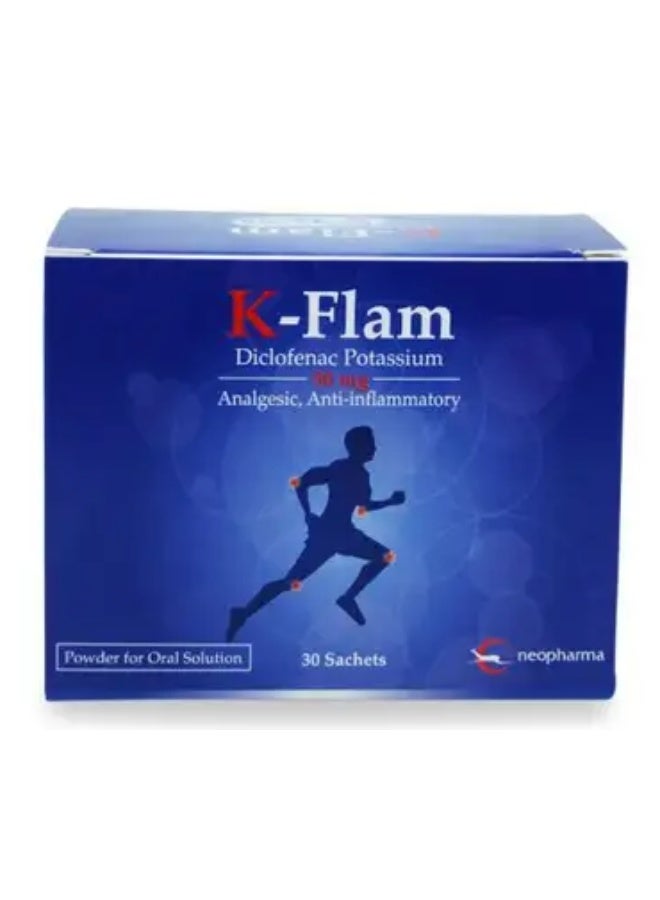 K Flam K-Flam 50mg Powder for Oral Suspension – 30 Sachets - Image 1