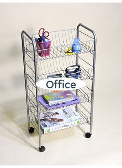 Generic MultiPurpose Black Trolley - 4 Baskets - 47.5*93*33  - Image 4