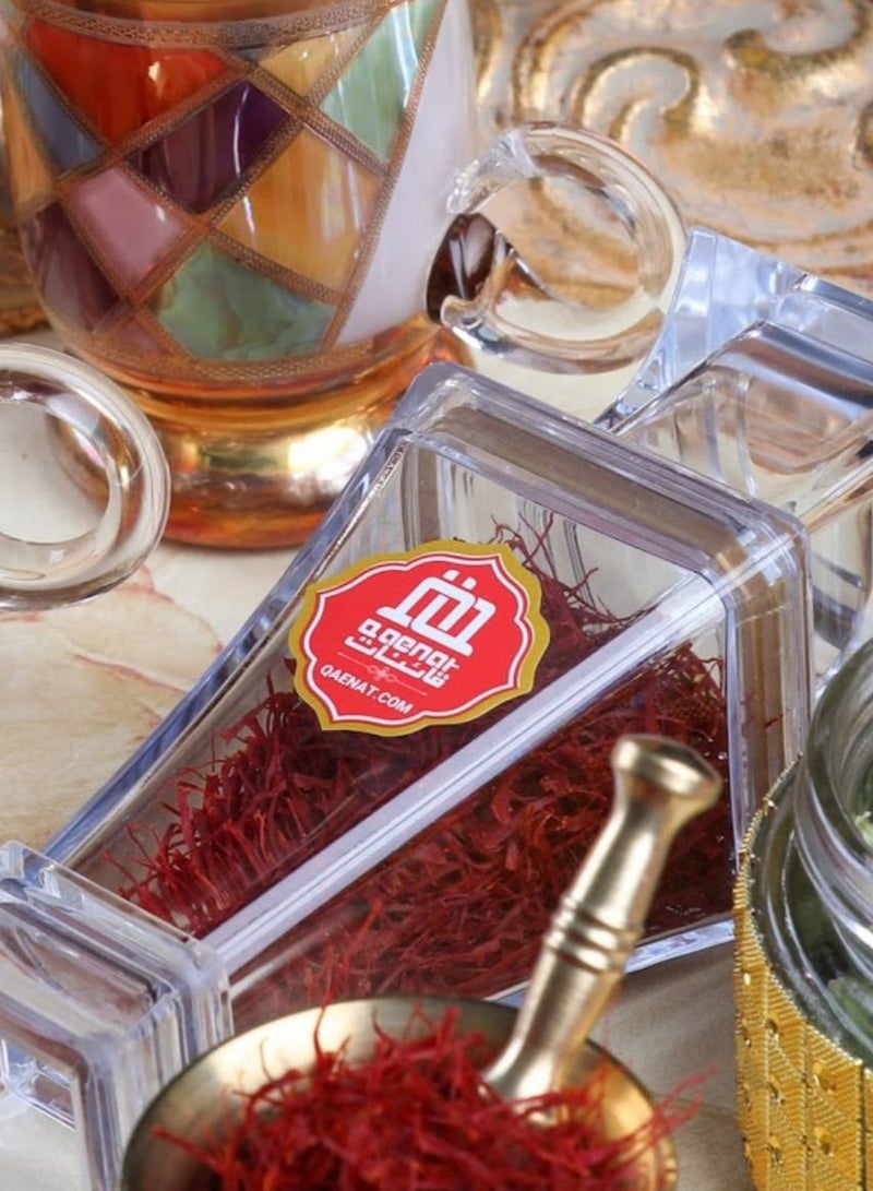 QAENAT 3 grams of first-class saffron, all red threads 100% pure from Iran - Image 2