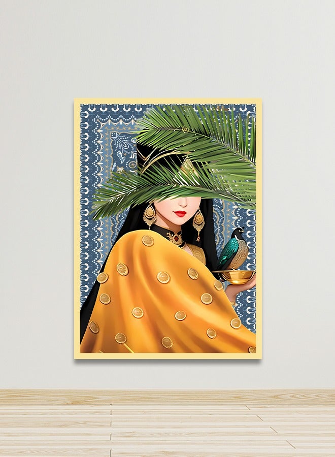 4gdran Canvas Wall Art For Wall Decoration Abstract Design With A Hollow Frame Size 120x80cm One Piece  - Image 1