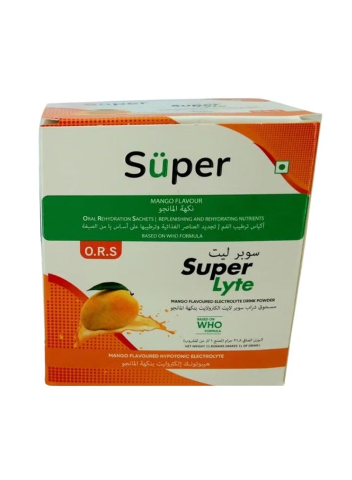 سوبر ORS سوبر لايت بنكهة المانجو 21.8 جم 20 قرصًا
