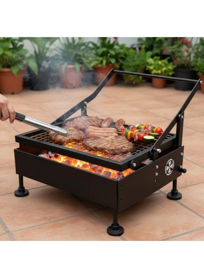 Smart charcoal grill with flip function – double grid and body - Image 5