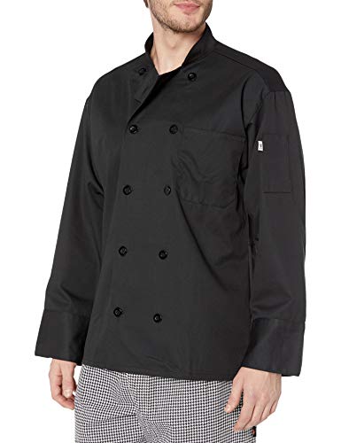 Uncommon Threads Unisex Classic with Mesh Chef Coat, Black, XX-Large (0426-0106) - Image 4