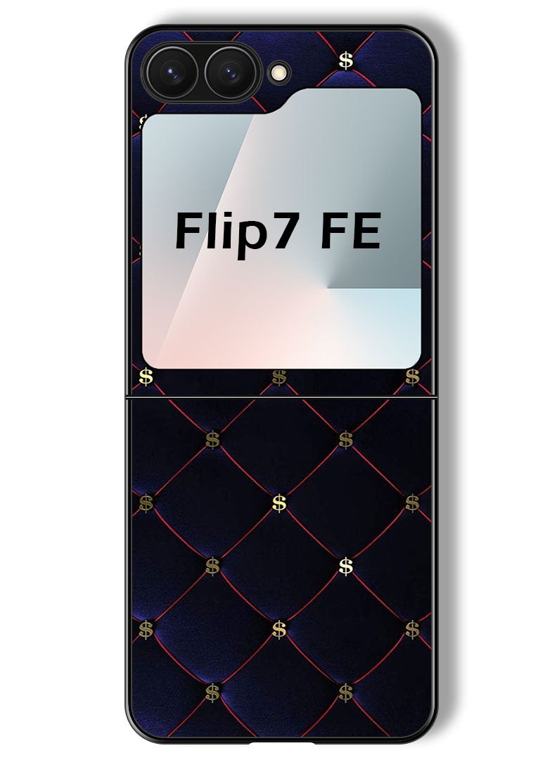 Theodor Case Compatible with Samsung Galaxy Z Flip 7 FE 6.7 Inch Protection Shockproof Bumper Cover Dollar Stapers - Image 1