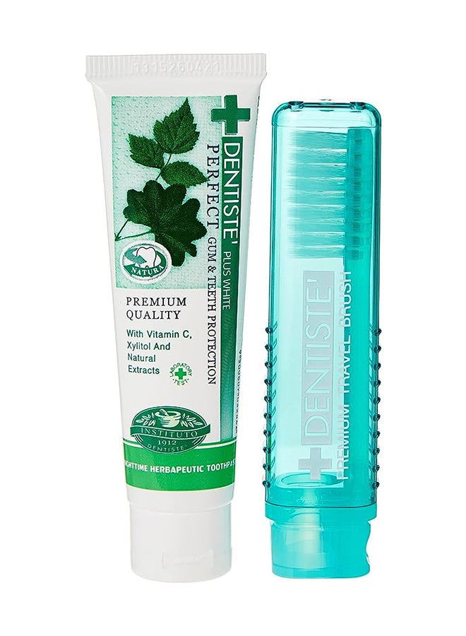 DENTISTE Travel Pack 20G Tube + Toothbrush - Image 1