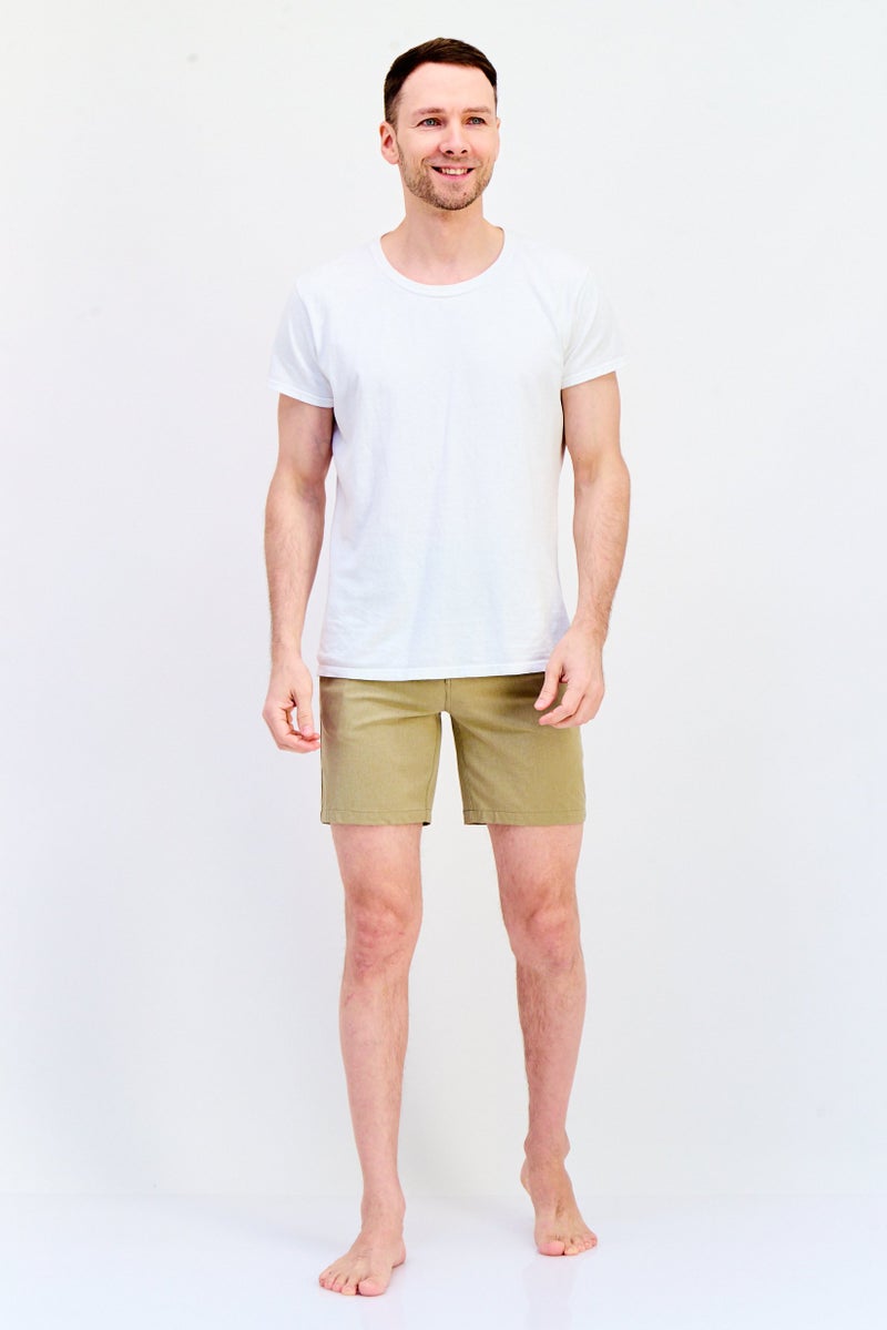 Hurley Men Solid 18 Length Board Shorts, Khaki - Image 2