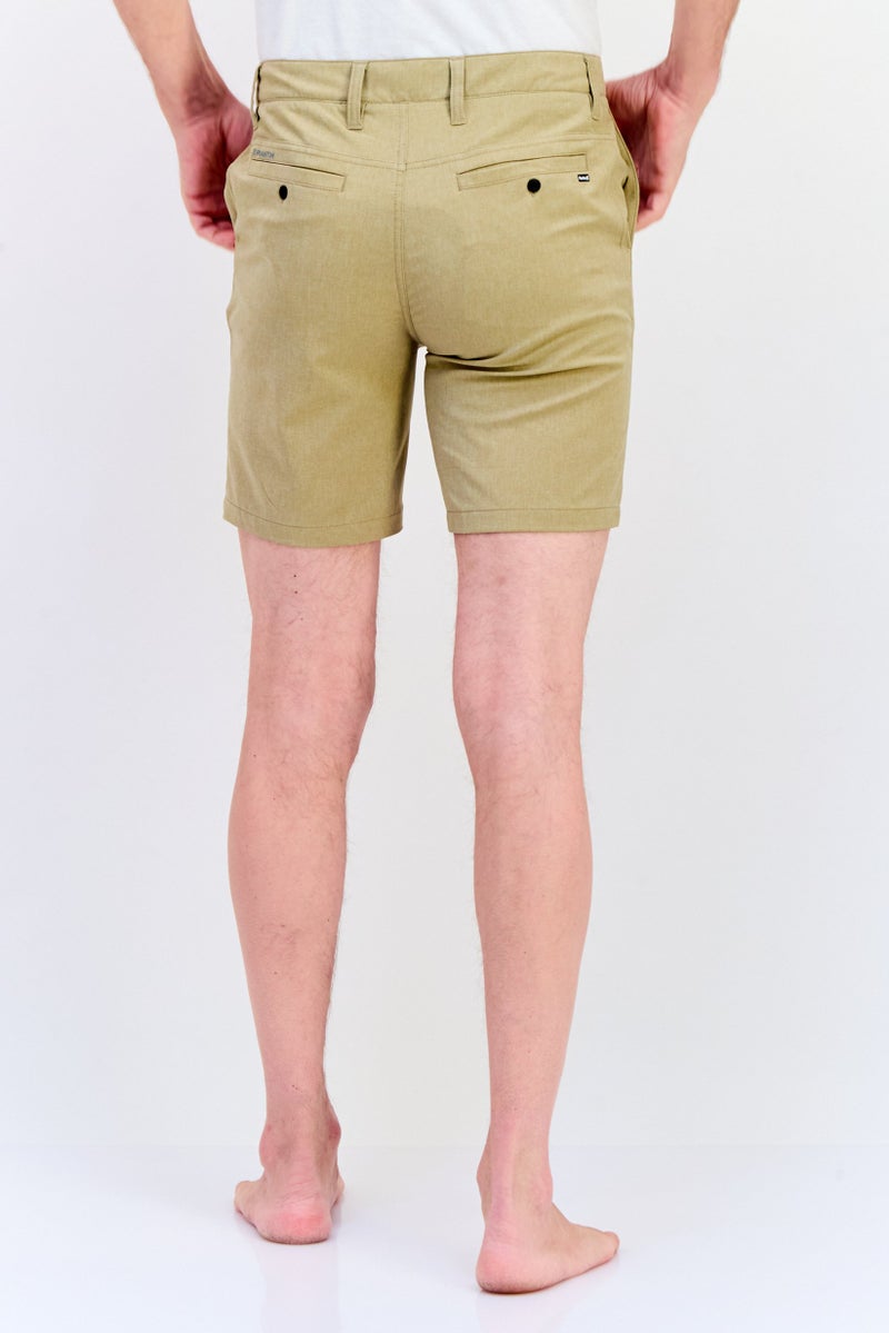 Hurley Men Solid 18 Length Board Shorts, Khaki - Image 4