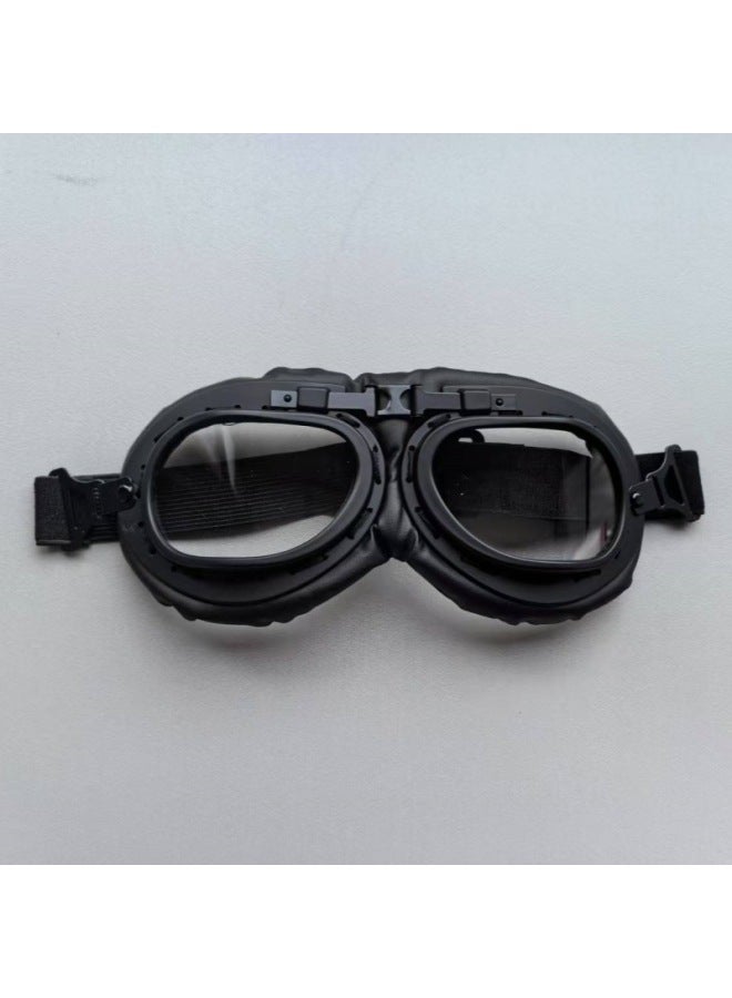Transparent Sheet Harley Goggles Motorcycle Riding Goggles Retro World War Ii Glasses Windproof Sand Helmet Windproof Goggles