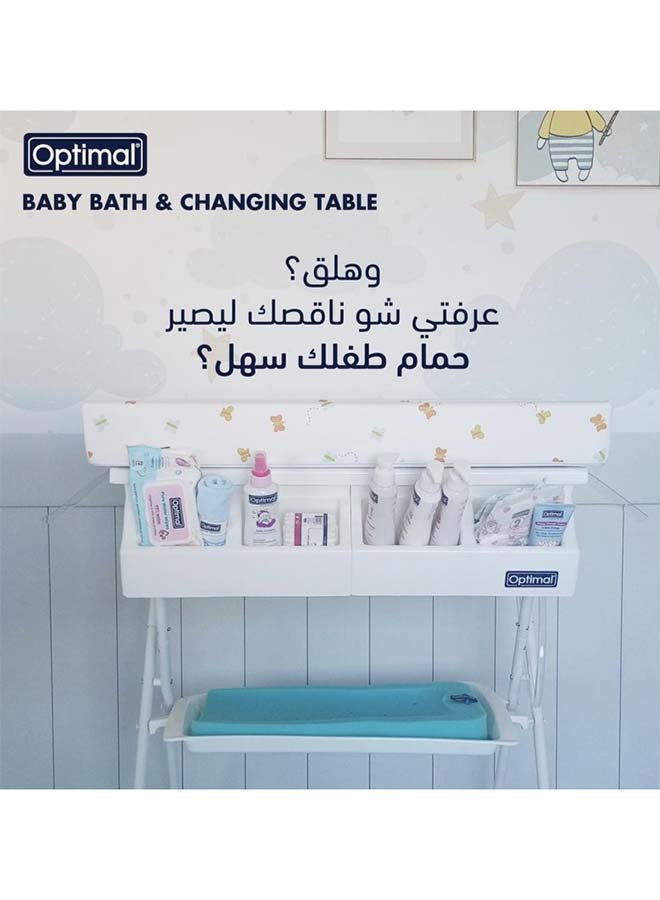 Optimal Convertible Baby Bath & Changing Table - White - Image 5