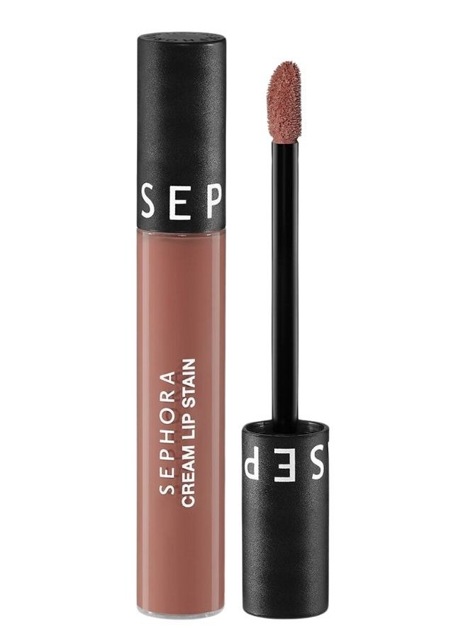 SEPHORA - SEPHORA COLLECTION Cream Lip Stain 10HR Liquid Lipstick 138 Afternoon Tea – Long-Lasting, Matte Brown Pink, High-Pigment & Transfer-Resistant (5ml) - Image 1