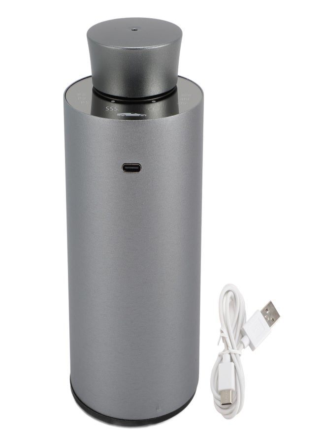 Essential Oil Diffuser Small Portable Car Silent Battery Operated Waterless Spray Grey - Image 1