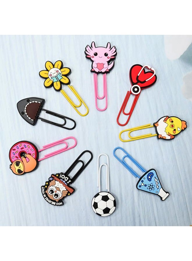 Pabucle 30 PCS Random Paper Clips Metal Paperclip Large Size Paper Clip Cute Bookmark Colorful Office Supplies Bookmark Clamp Desk Accessories Stationery Gifts - Image 5