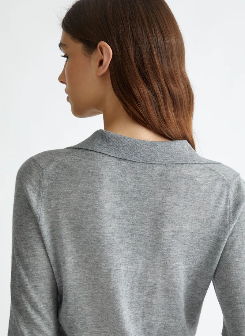 Liu Jo Cotton and cashmere polo-shirt