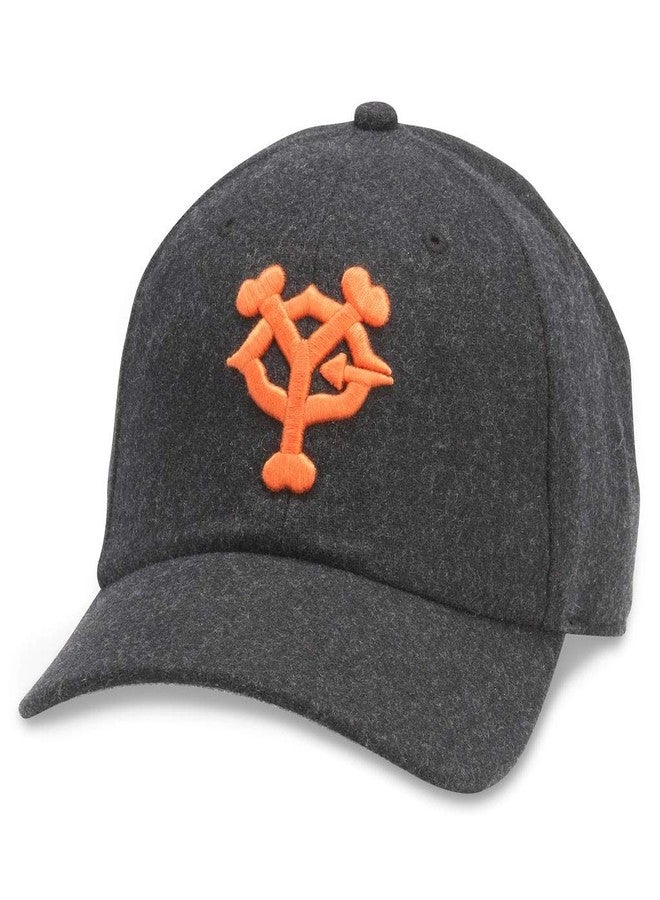 الإبرة الأمريكية قبعة AMERICAN NEEDLE Archive Legend Yomiuri Giants Nippon Professional Baseball League Adjustable Bucklestrap Dad Hat (21005A-YOG-BLK) - Image 1