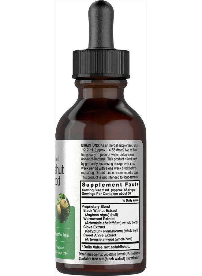 Horbäach Black Walnut Wormwood Liquid Extract | 2 oz | Alcohol Free Tincture | Vegetarian, Non-GMO & Gluten Free | by Horbaach - Image 2