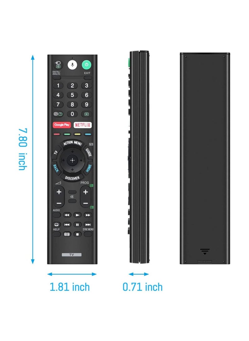 Generic - Universal Voice Remote Control for Sony Smart TV Bluetooth Controller All Sony Bravia LED OLED LCD 4K UHD HDTV HDR Android TV, with Google Play, Netflix Button RMF-TX200U - Image 1