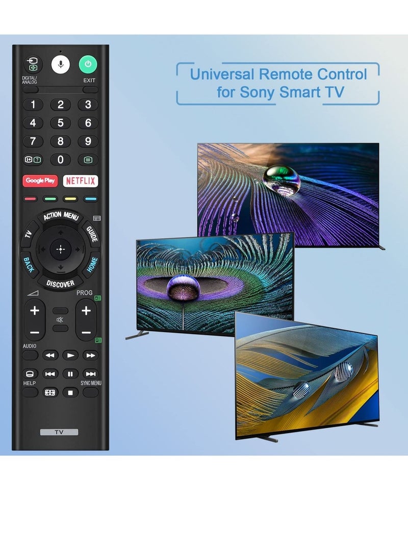 Generic - Universal Voice Remote Control for Sony Smart TV Bluetooth Controller All Sony Bravia LED OLED LCD 4K UHD HDTV HDR Android TV, with Google Play, Netflix Button RMF-TX200U - Image 1