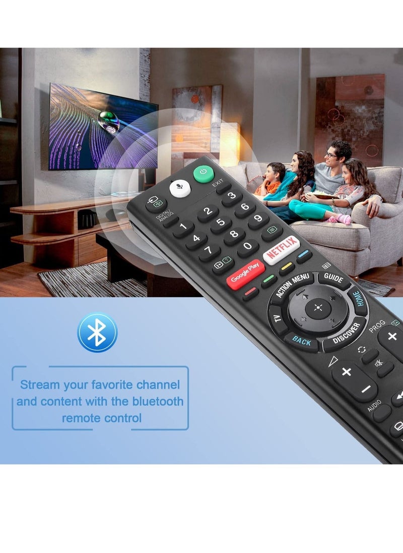 Generic - Universal Voice Remote Control for Sony Smart TV Bluetooth Controller All Sony Bravia LED OLED LCD 4K UHD HDTV HDR Android TV, with Google Play, Netflix Button RMF-TX200U - Image 1