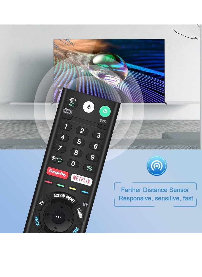 Generic - Universal Voice Remote Control for Sony Smart TV Bluetooth Controller All Sony Bravia LED OLED LCD 4K UHD HDTV HDR Android TV, with Google Play, Netflix Button RMF-TX200U - Image 1