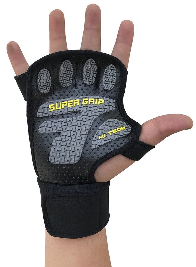 Kobo WTG-22 Lycra-Spandex Gym Gloves, Medium (Black) - Image 5