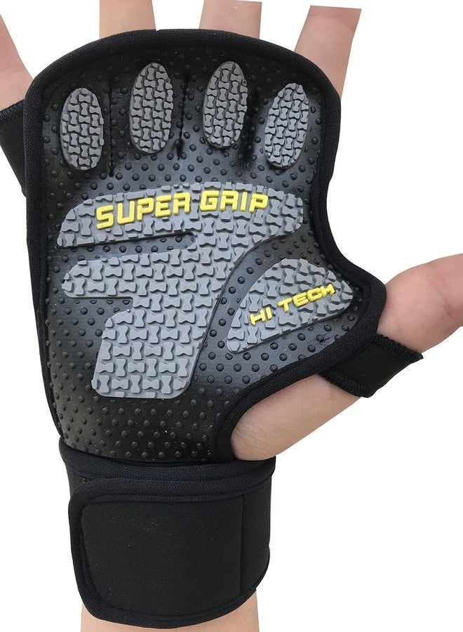 Kobo WTG-22 Lycra-Spandex Gym Gloves, Medium (Black) - Image 4