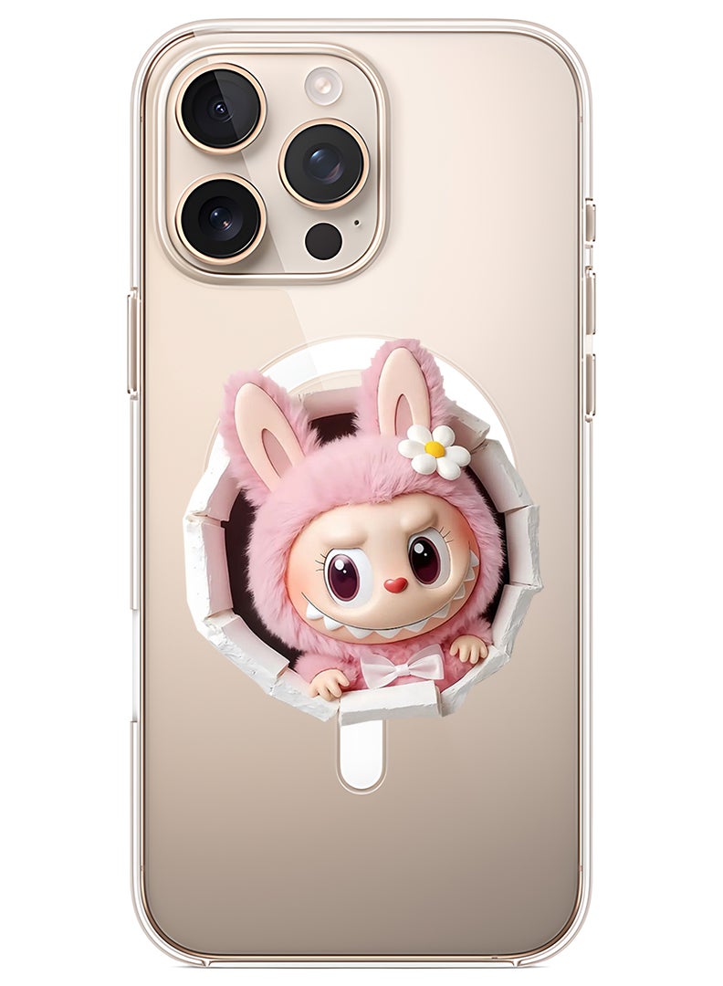 Theodor Magnetic Case for Apple iPhone 16 Pro Compatible with MagSafe Wireless Charging, Shockproof Phone Bumper Cover Labubu (9) - Image 1
