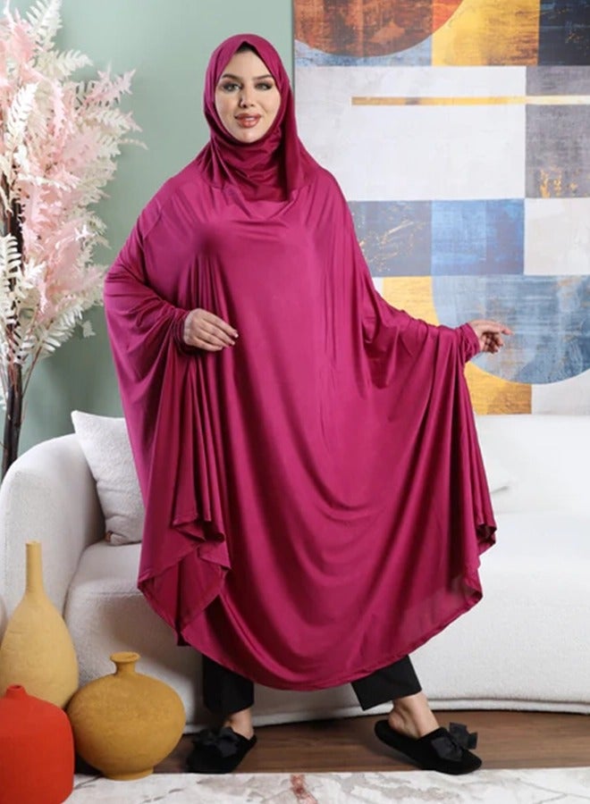 Zmurud Jersey Khimar - plain - Image 4