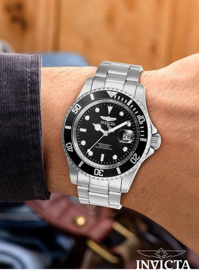Invicta Men's Pro Diver Quartz Watch with Stainless Steel Strap, Silver, 20 (Model: 26970) - Image 2