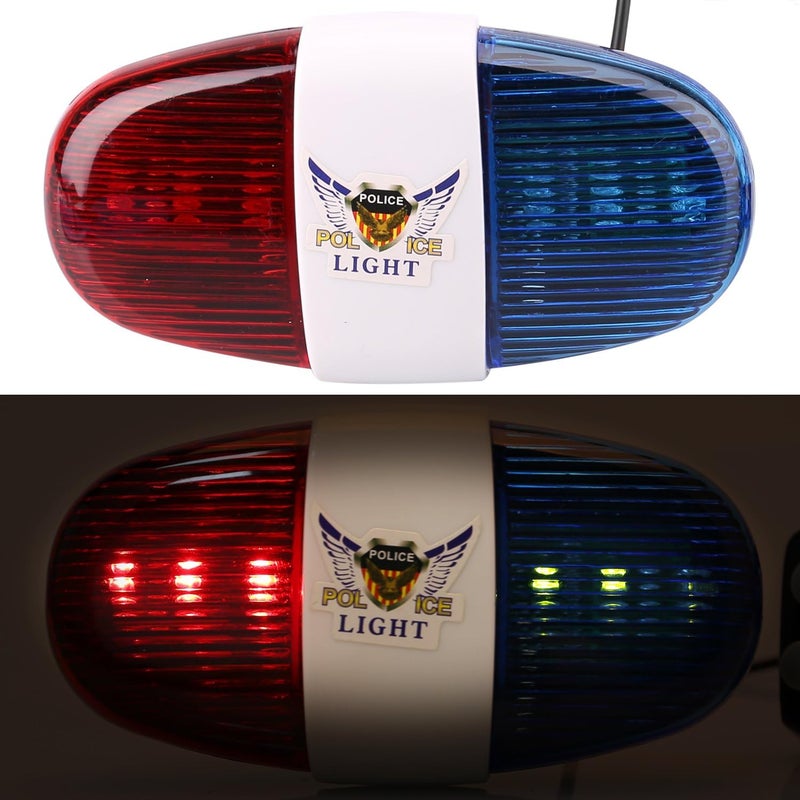 Oumers Kids Bike Police Sound Light - Electronic Horn Bike LED Light, Christmas Birthday Gift New Year Present for Your Children (Batteries Not Included) - Image 5