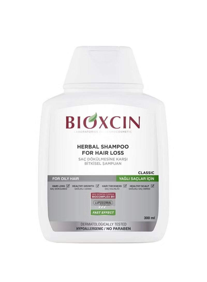 BIOXCIN HERBAL SHAMPOO FOR HAIR LOSS FOR OILY HAIR 300 ML - Image 1