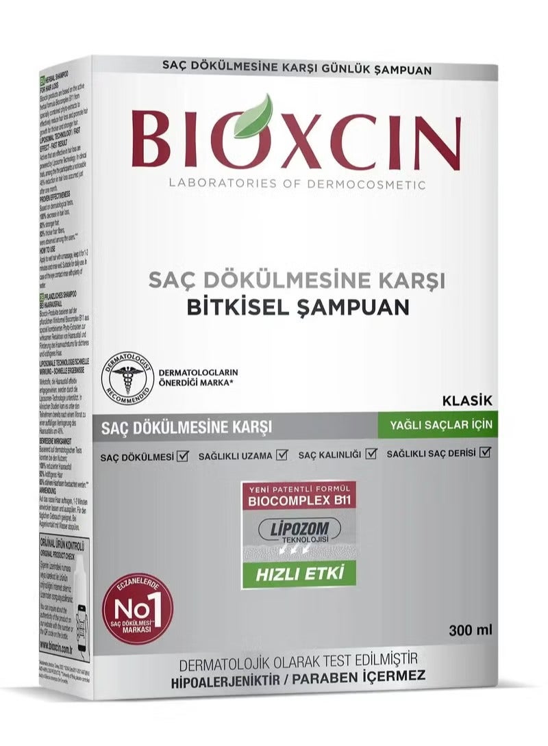 BIOXCIN HERBAL SHAMPOO FOR HAIR LOSS FOR OILY HAIR 300 ML - Image 2