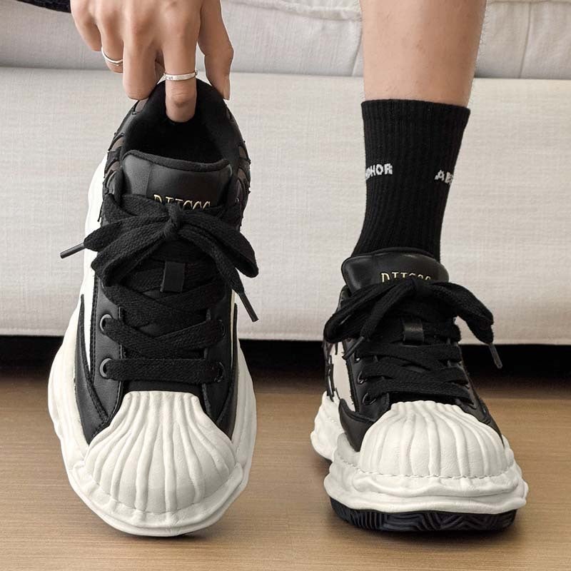 2026 New Model Invisible Height-Increasing Unisex Shell-Toe Star Sneakers for All Seasons, Casual Trendy Low-Top Shoes - Image 3