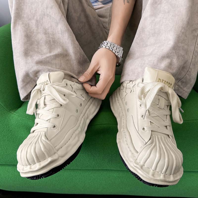 2026 New Model Invisible Height-Increasing Unisex Shell-Toe Star Sneakers for All Seasons, Casual Trendy Low-Top Shoes - Image 5
