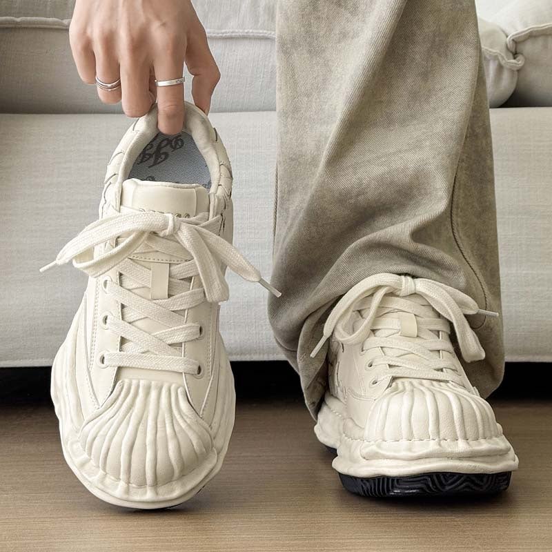 2026 New Model Invisible Height-Increasing Unisex Shell-Toe Star Sneakers for All Seasons, Casual Trendy Low-Top Shoes - Image 4