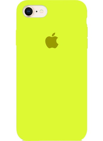 KVK Privacy Apple iPhone 7 / 8 Compatible Case with Logo Launch Case Bottom Closed Interior Suede Yellow 