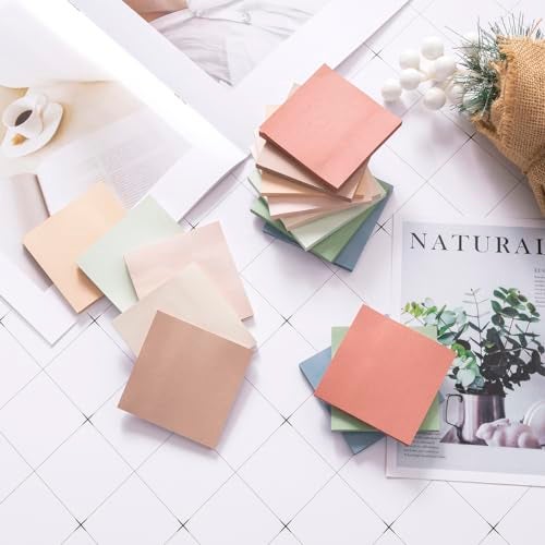 Kozerite (16 Pack) Sticky Notes 3x3, Vintage Colors, Sticky Pads, Recyclable, Easy to Stick for Home, Office, Notebook - Image 4