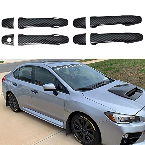 Kolya Exterior Door Handle Cover Trim for Subaru Accessories WRX WRX STI 2015-2021, XV Crosstrek 2013-2017, Forester 2013-2018, Outback 2015-2025 (with Smart Keyhole) - Image 1