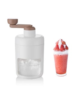shoxil Shoxil Shaved Ice Machine Snow Cone Machine Manual Portable Ice Crusher and Shaved Ice Machine with Free Ice Cube Trays BPA Free  - Image 1