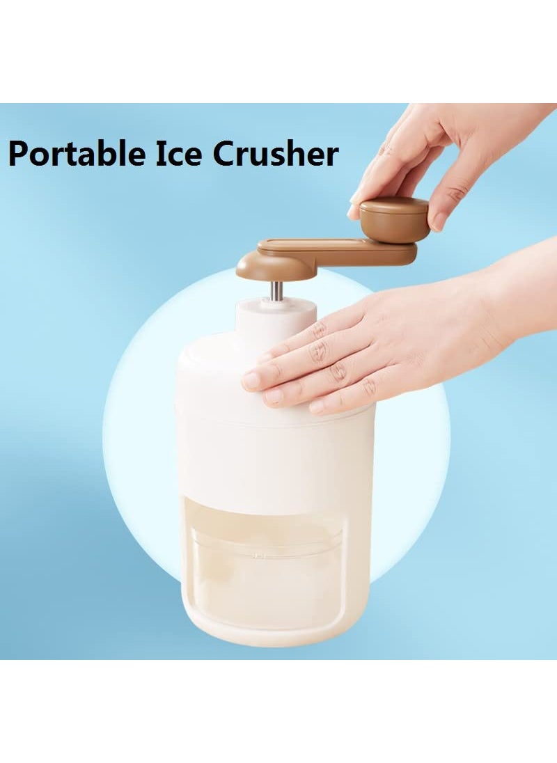 shoxil - Shoxil Shaved Ice Machine Snow Cone Machine Manual Portable Ice Crusher and Shaved Ice Machine with Free Ice Cube Trays BPA Free - Image 1