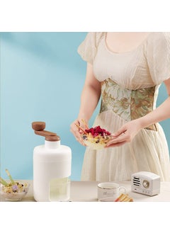 shoxil Shoxil Shaved Ice Machine Snow Cone Machine Manual Portable Ice Crusher and Shaved Ice Machine with Free Ice Cube Trays BPA Free  - Image 5