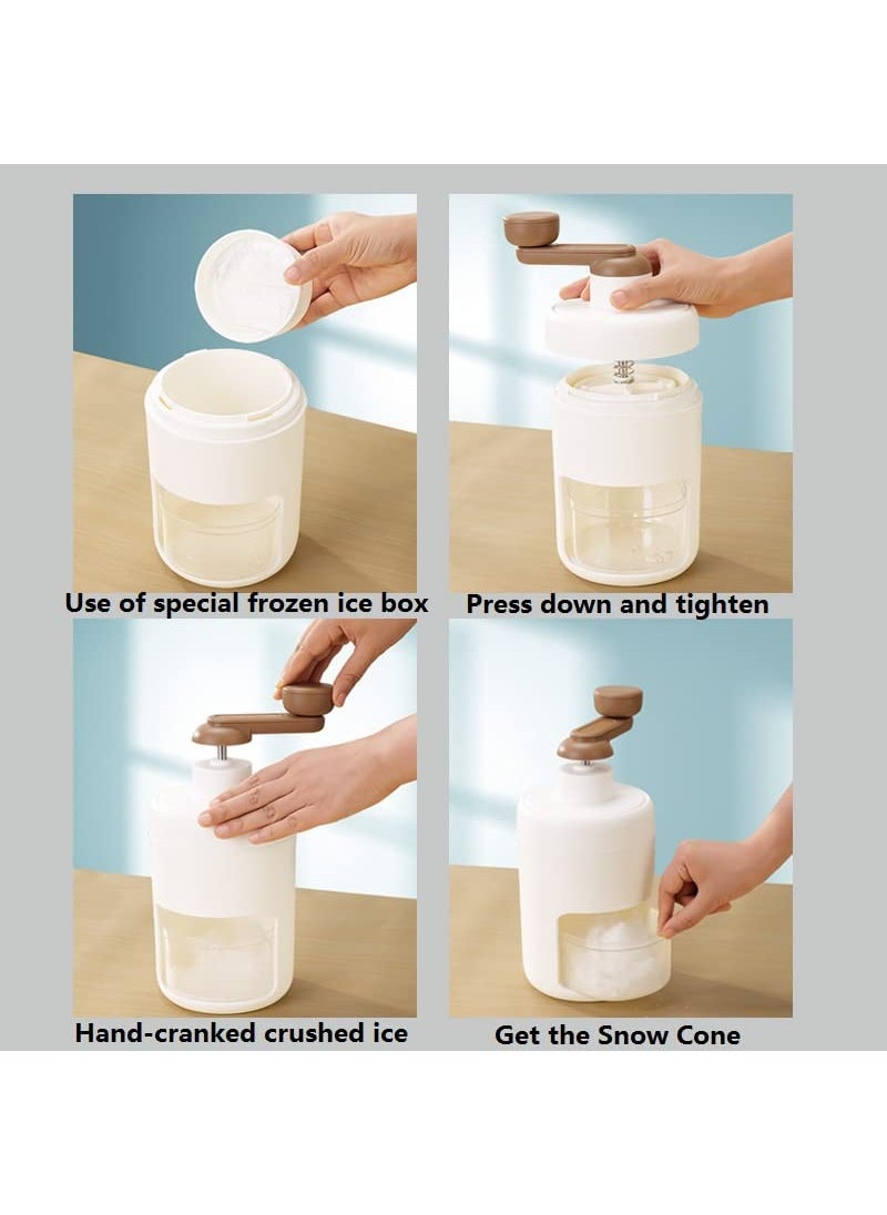 shoxil - Shoxil Shaved Ice Machine Snow Cone Machine Manual Portable Ice Crusher and Shaved Ice Machine with Free Ice Cube Trays BPA Free - Image 1