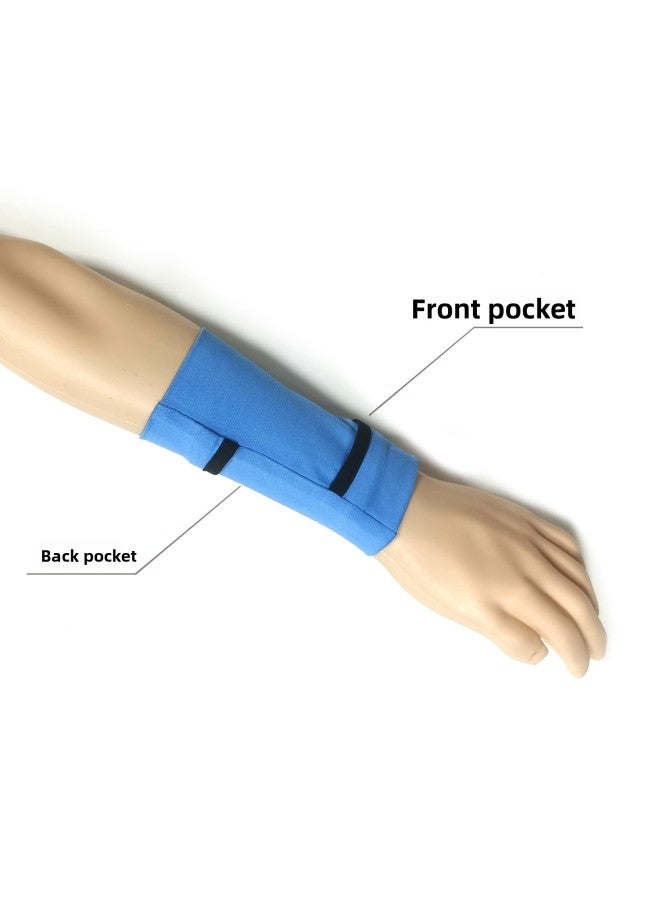Generic Waterproof Lightweight Sports Wristbag For Men And Women's Running Armbag Fitness Equipment Mobile Phone Bag Athletic Training-color:sky Blue-capacity:M Code  - Image 1