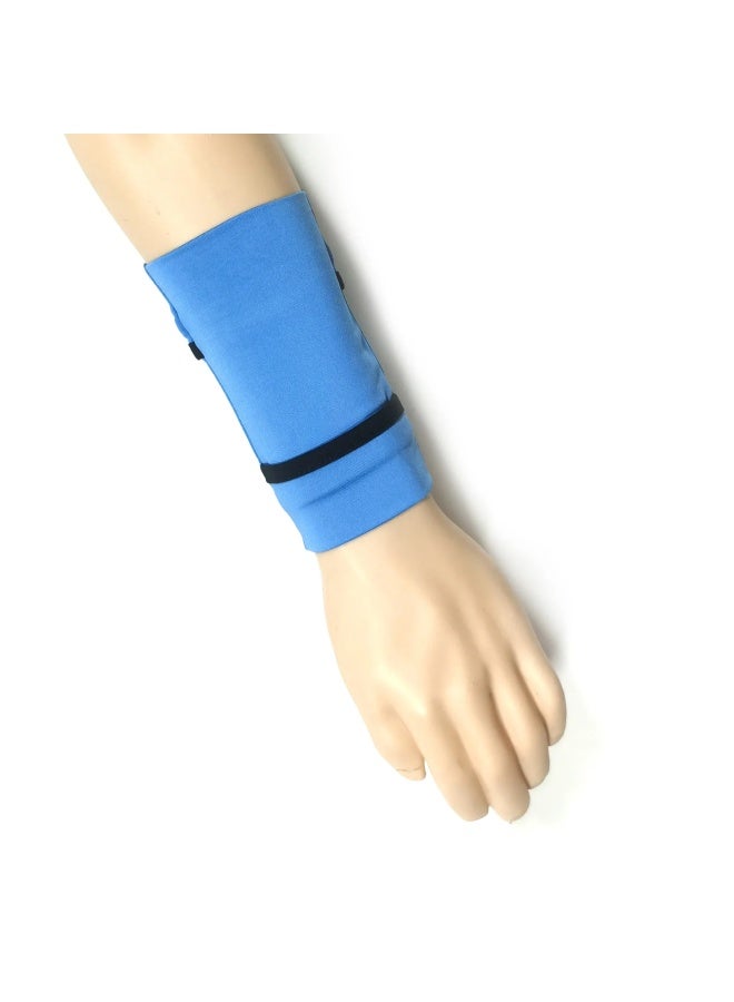 Generic Waterproof Lightweight Sports Wristbag For Men And Women's Running Armbag Fitness Equipment Mobile Phone Bag Athletic Training-color:sky Blue-capacity:M Code  - Image 2