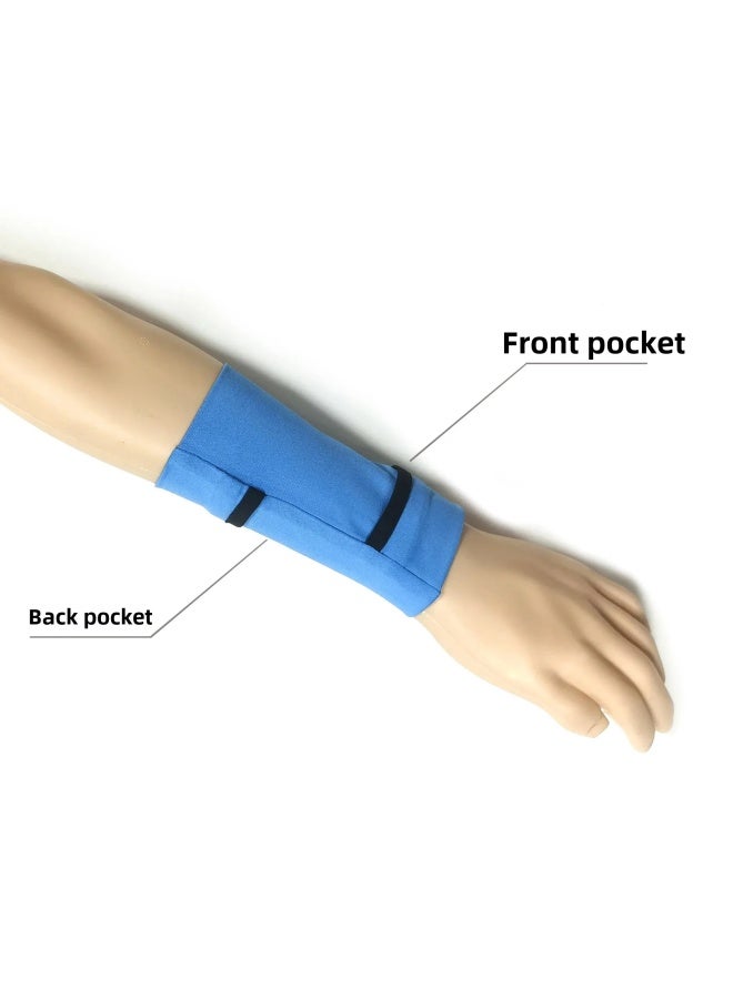 Generic Waterproof Lightweight Sports Wristbag For Men And Women's Running Armbag Fitness Equipment Mobile Phone Bag Athletic Training-color:sky Blue-capacity:M Code  - Image 3