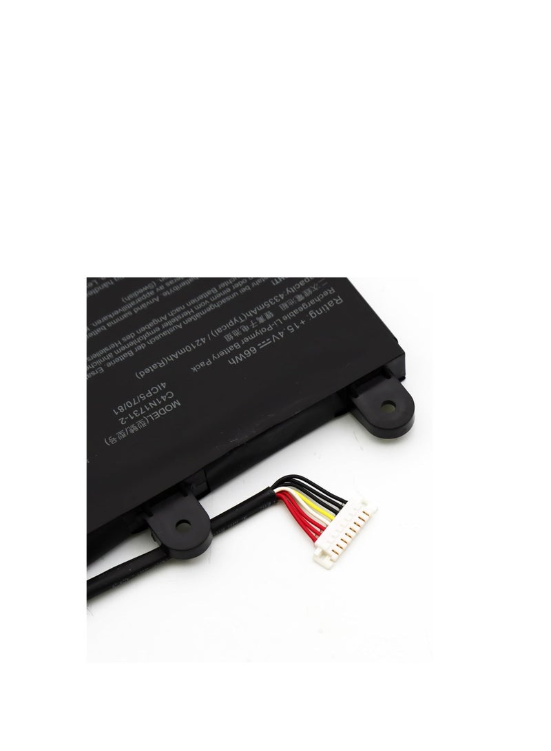 Terabyte بطارية C41N1731-2 لأجهزة Asus ROG Strix G531GU G531GV G531GW G512 G512LV G512LU G512LW G512LWS G17 G712LU G712LV G712LW G712LWS G7712LWS G777 12lws 7 31GU G731GV G731GW ROG Strix Scar G532LV - Image 3