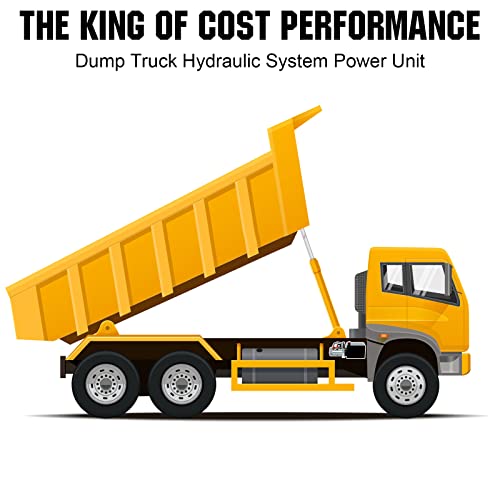 DC HOUSE Hydraulic Pump 12V Dump Trailer Pump 8 Quart Hydraulic Power Units Electric Hydraulic Pump for Dump Trailer and DIY Hydraulic Systems(8 Quart Double Acting) - Image 3