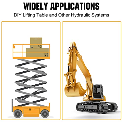 DC HOUSE Hydraulic Pump 12V Dump Trailer Pump 8 Quart Hydraulic Power Units Electric Hydraulic Pump for Dump Trailer and DIY Hydraulic Systems(8 Quart Double Acting) - Image 5