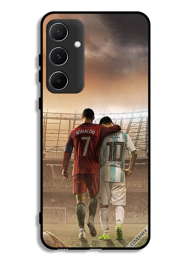 Covernex Samsung Galaxy A55 5G Protective Case Cover Messi & CR7 Ronaldo - Image 1