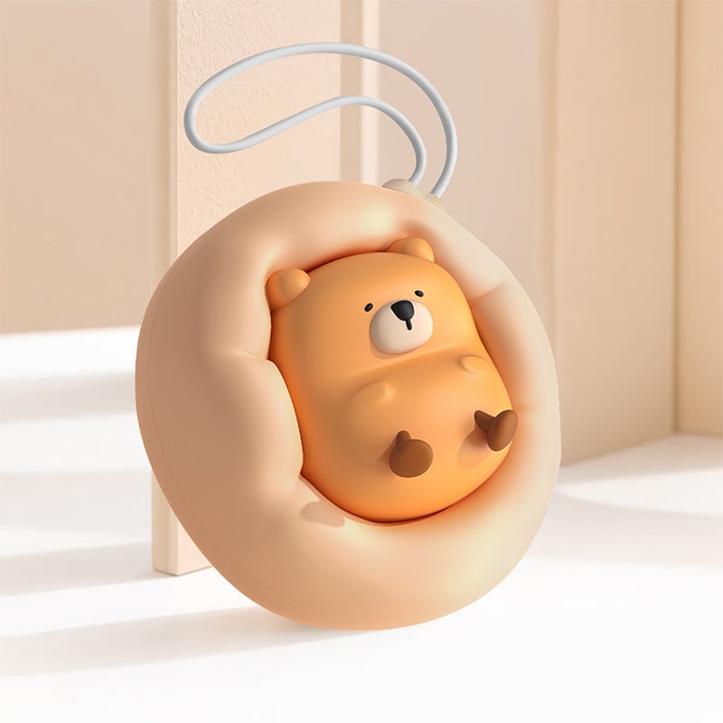 Winter Cute Bear USB Hand Warmer Portable Two-Gear Beige-Lazy Bear CS1691 hand warmer